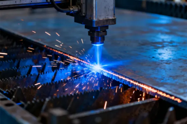 Fiber laser cutting thick carbon steel